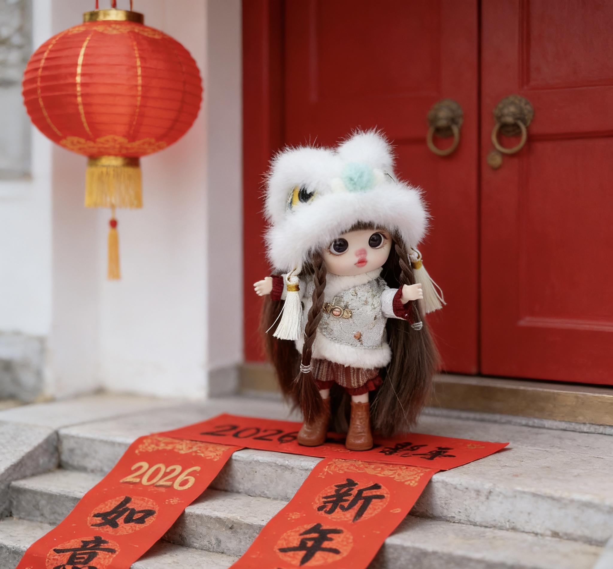 Lolifen Dance Lion Adorable Plush Doll Charms