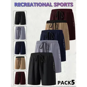 Men's Letter Print Leisure Shorts, Casual Comfy Breathable Athletic Shorts for Summer, Shorts for Men, Men's Bottoms for Daily Wear, Men Shorts, Jogging Shorts, Breathable Fitness Shorts, SummerSportsShorts Please refer to the size chart before purchasing