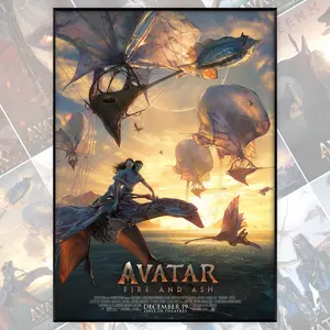 !Avatarrr Fire And Ash 2025 Movie Poster Film Print Picture Gift @2