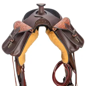 Schneiders Tooled Leather Horn Bag