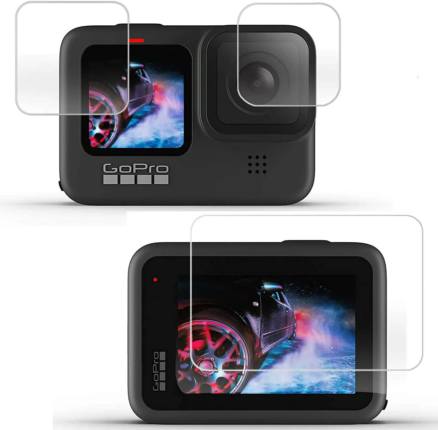 For GoPro Hero 11 10 9 Black Camera Tempered Glass Film Screen Protector Films