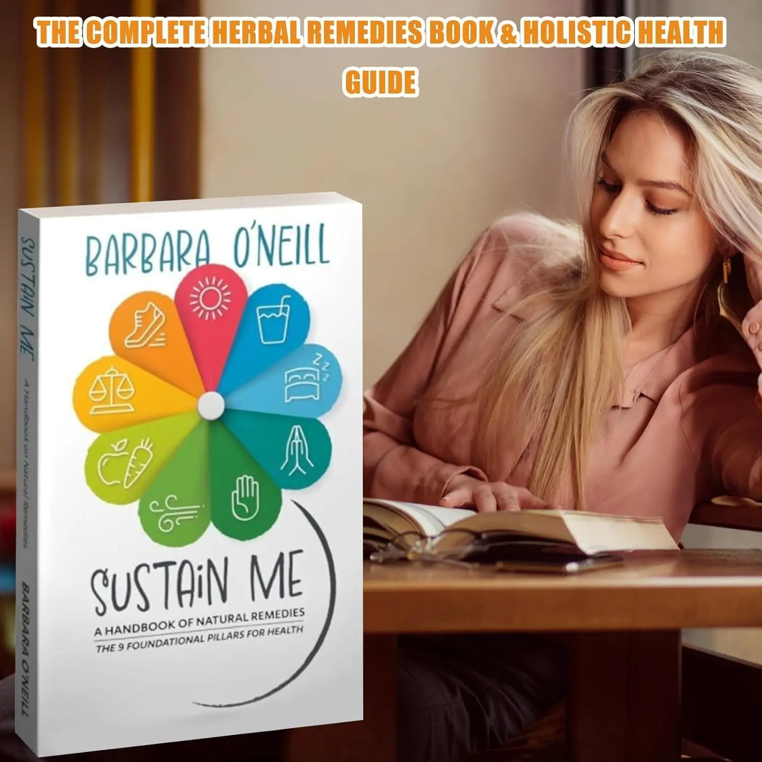 natural remedy Support Me: Barbara O'Neill's Natural Therapy Handbook-9 Basic Principles for a Healthy Life (Paperback)-Healthy Lifestyle, Holistic Health.
