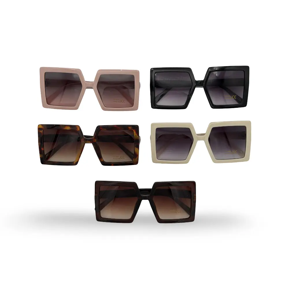 #32-C5295 CICI Sunglasses Premium Vintage Square Sunglasses for Women and Men