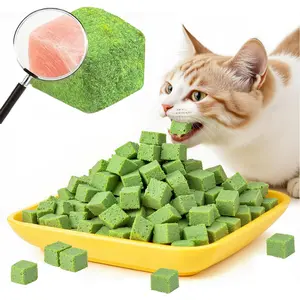 60g 2.12oz Freezed Drying Cat Grass Treats for Cats, Cat Grass Teething Stick Snacks for Cats Hairball Removal and Teeth Cleaning cat grass treat hairball control snack stick hair ball oral health