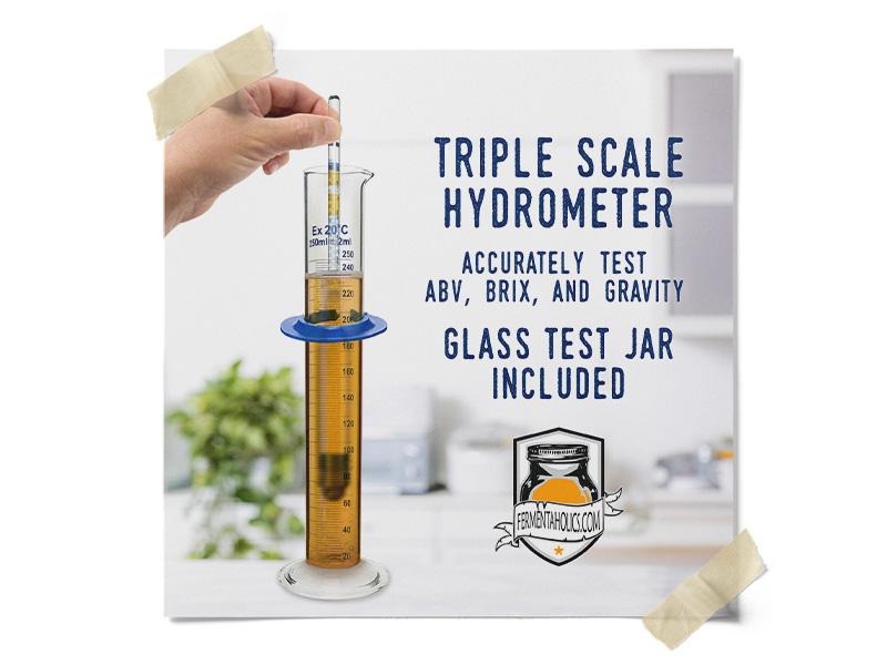 Complete Hydrometer Test Kit with Glass Test Jar