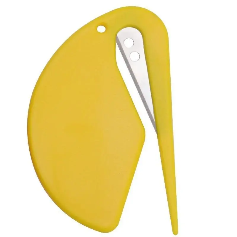 Plastic Letter Opener Mini Sharp Letter Mail Envelope Security Documents Opener Guarded Cutter Blade Home Office Equipment Cutting Supplies Cardboard Cutter Paper Cutters Office Cutting Supply