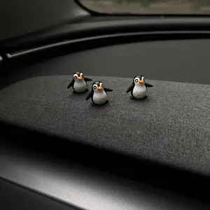 Cute Penguin Animal Figurine Decorations, 8-Pack Mini Penguin Statues, Car Dashboard, Computer Screen Display, Home Desktop Craft