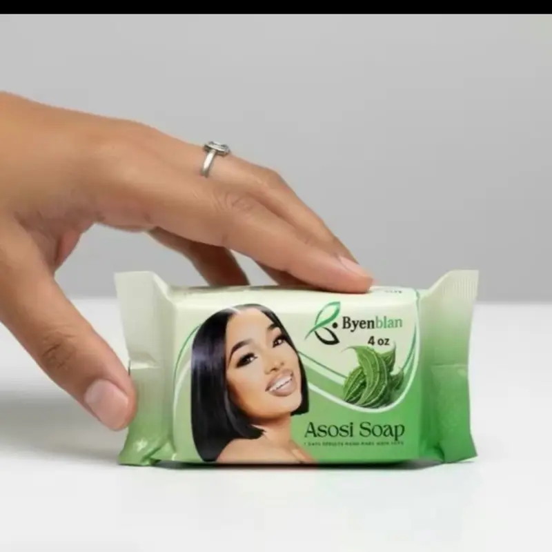 Byenblan Asosi Papaya Bath Soap Bars - 4 oz Daily Body Cleanser for Personal Care