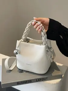 Women's Bucket Bag – Large Capacity Leather Shoulder Crossbody Purse, Fashionable Crossbody Bag, Trendy Handbag for Travel Work Daily Use, Casual Shoulder Bag, Versatile Shoulder Bag