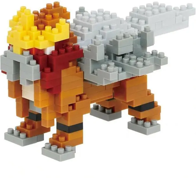 Nanoblock - Pokemon Series - Entei Building Kit  [COLLECTIBLES] figurine/statue, Brick, Collectible