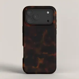 Society6 | Dark Tortoiseshell Turtle Pattern iPhone Case | Aesthetic Cover for iPhone 17/16/15/14/13/12/11 All Series | MagSafe Compatible & Wireless Charging Ready | Durable & Stylish | Gift for Teen Girls, Her And Lover