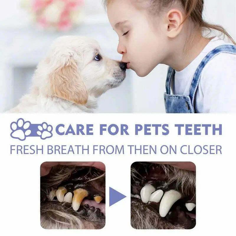 50Ml Pet Oral Cleanse Spray Dogs Mouth Fresh Teeth Clean Deodorant Prevent Calculus
