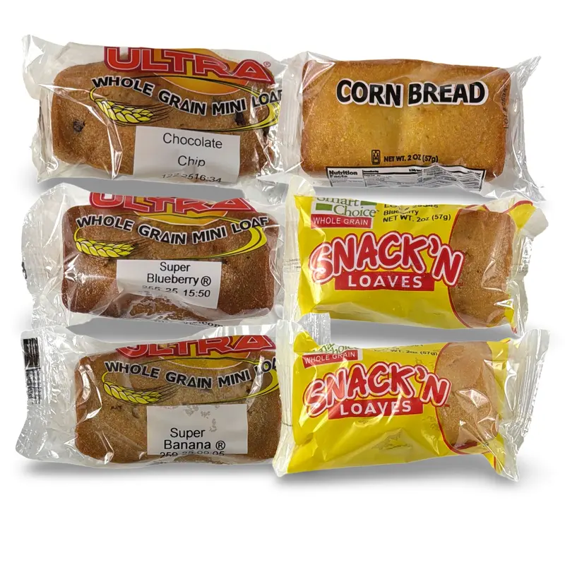 School Mini Loaf Cakes & Brownie Bars – 8 Pack | Choose Ultra or Muffintown Flavors