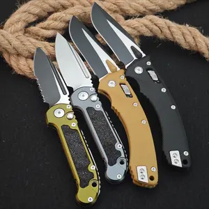 1 PCS MSI Ram-Lok Manual Folding Knife / LUDT Gen III Button Lock Outdoor Pocket EDC Knife