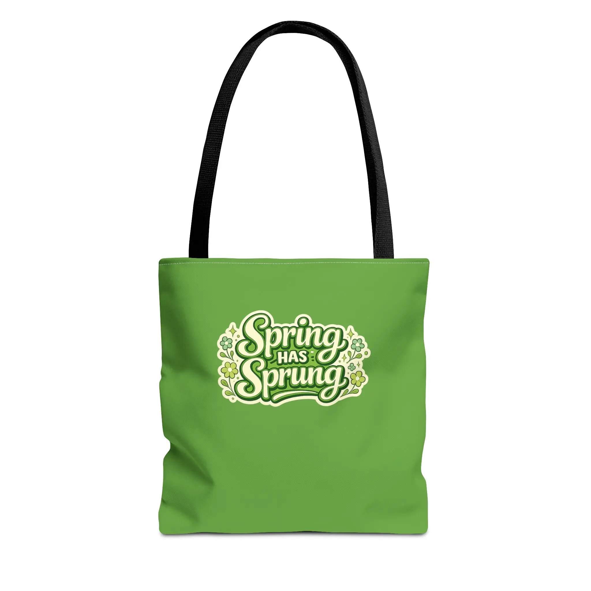 Spring Has Sprung Tote Bag | Green floral spring design