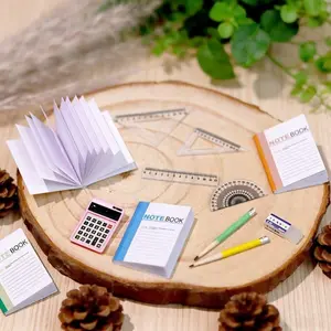 Miniature Learning Scene Stationery Accessories Set DIY Scene Building Photography Props, 1/9 Scale Figurines & Miniatures