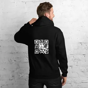 F*ck You QR Code Hoodie - Front and Back