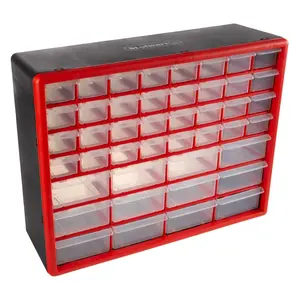 Stalwart 44-Drawer Storage Cabinet-Plastic Organizer