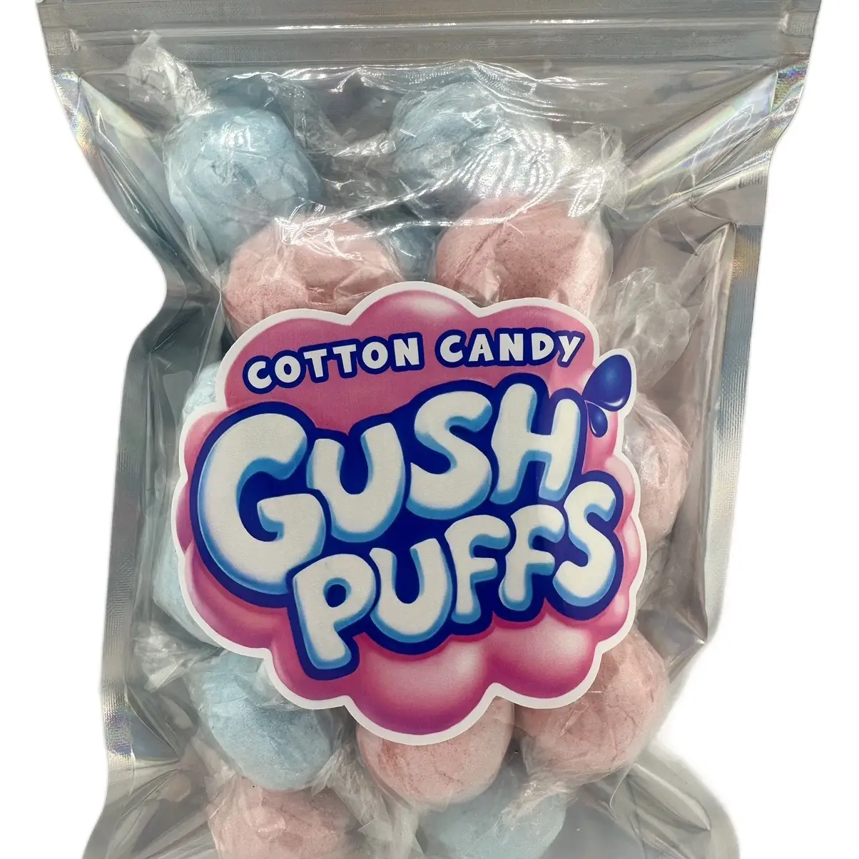 Cotton Candy Gush Puffs Sweet Snack