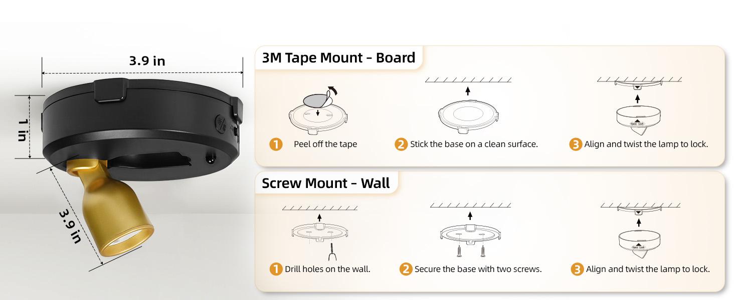ISUNMEA Spotlight Indoor with Remote, 4000mAh Rechargeable Battery-Powered Plant Spot Lights, Wireless Mini Uplights with Dimmable & 3-CCT, Timer, Accent Lighting for Pictures, Art, Displays (2-Pack)