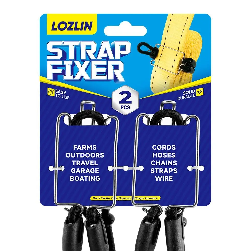 STRAP FIXER—the ultimate cable management solution designed to handle your toughest gear. Secure straps, cables, hoses, and ropes instantly with rust-proof stainless steel hooks and marine-grade shock cord designed to withstand harsh weather conditions an