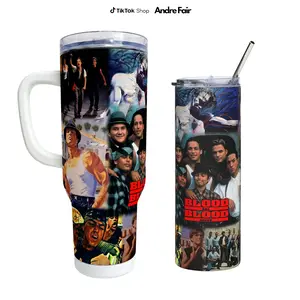 Bloodin Bloodout 20oz & 40oz Tumbler With Handle, Mexico Movie Tumbler