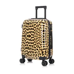 InUSA PRINTS 20"Carry-On Lightweight Hardside Sinner  Cheetah