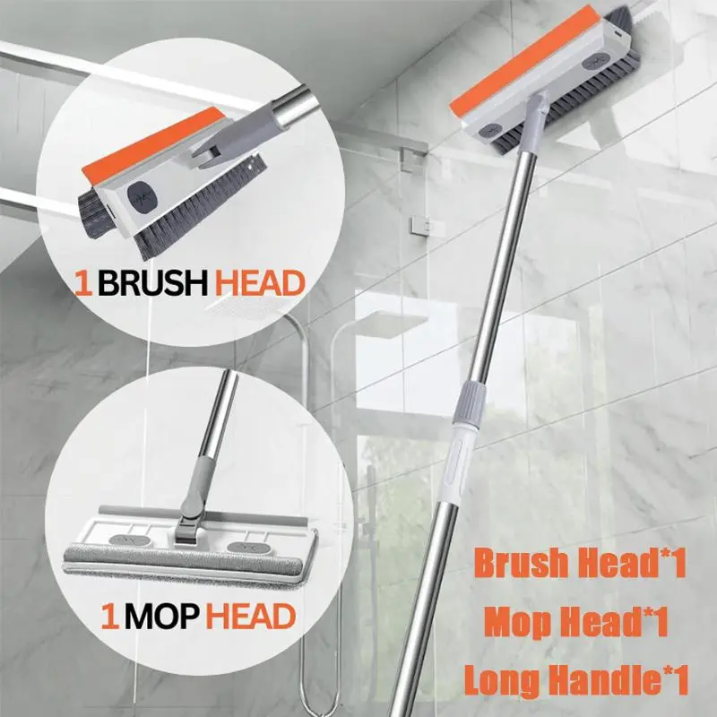 2 brushes + long handle set