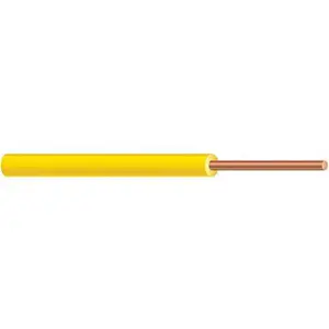 212 MAIN Solid 14 AWG Copper Core Tracer Wire - 500 ft Yellow, Sun Resistant Polyethylene Single Conductor for Automotive & Motorcycle Car Lights