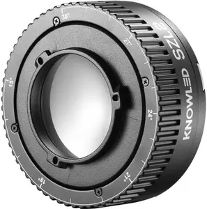 Godox SZL2 Zoom Lens for Godox RS60R RS60BI MS60R MS60Bi, Attaches to The Front of The Light, to Project Beam Angles of Bbetween 15° and 30° to Give More Flexibility with The Lighting