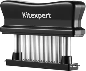 Meat Tenderizer 48 Ultra Sharp Blades Meat Tenderizer Tool with Stainless Steel Needle, Detachable Base for Easy Cleaning, Heavy Duty Tenderizer for Chicken, Steak KITEXPERT