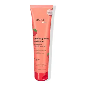 Boka Fluoride Free Toothpaste Nano Hydroxyapatite Toothpaste - Strawberry Mango Flavor, 4 oz US Manufactured