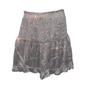 Kori America Sequin Mini Skirts - Plus Size casual fashion