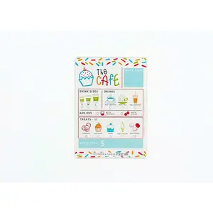 Cafe Playtime Pads for Pretend Play 5"x7" Notepad with 50 Sheets for Kids' Imagination Made in the USA