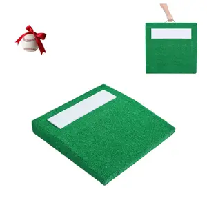 VEVOR Pitching Mound,  Portable Baseball Pitcher's Mound, 31 in Indoor Outdoor Pitching Practice and Training Equipment, Softball Pitching Aids with Antifade Turf, Pitching Rubber, Carry Handle