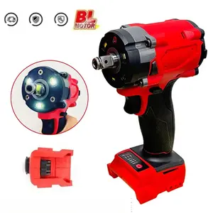 125mm Brushless Electric Angle Grinder Electric Driver 1/2" Repair Impac Wrench Devices Combo Kit for 18V Battery