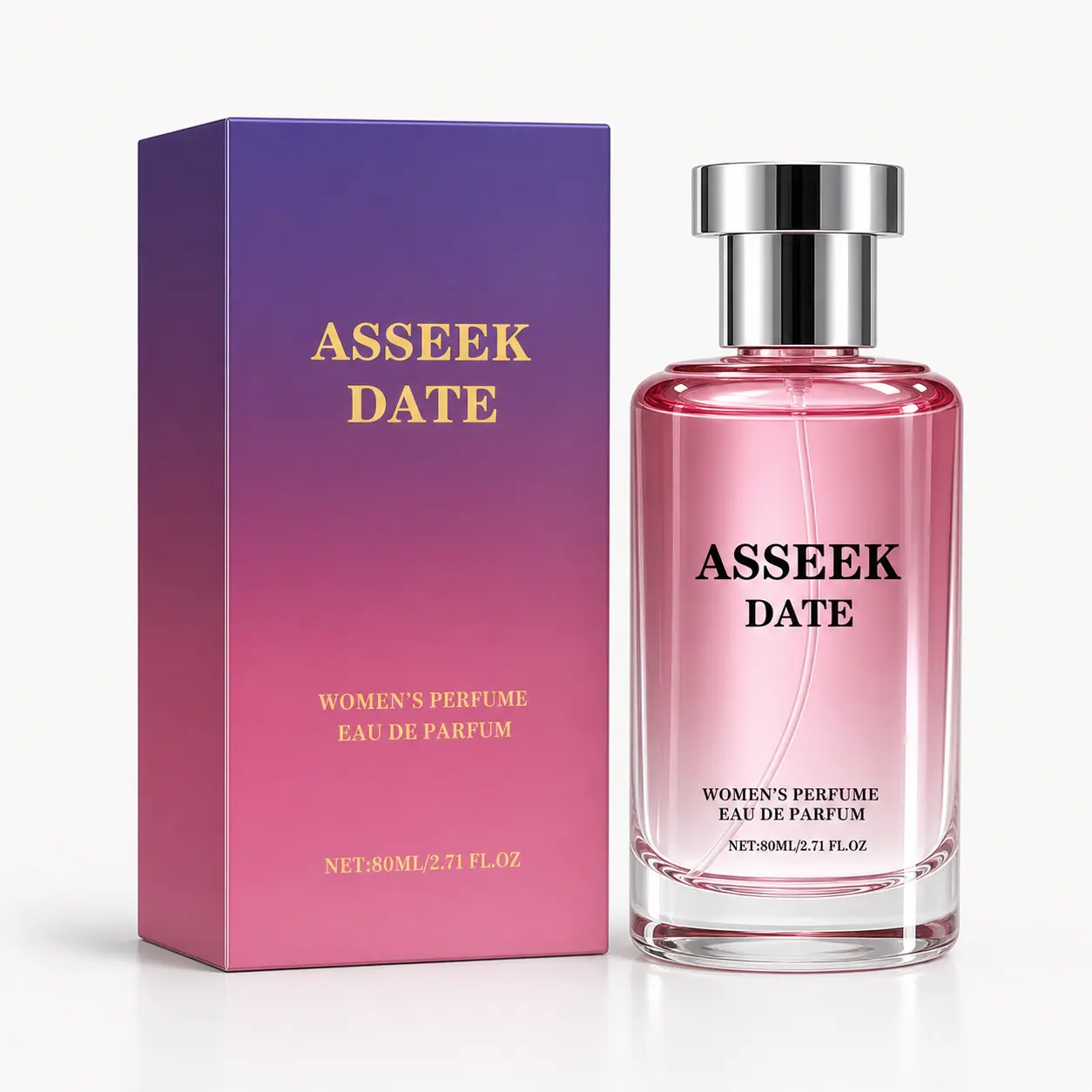 ASSEEK Women's Eau De Parfum – Sweet Caramel Vanilla Fragrance for Daily Wear, Long Lasting Warm Feminine Perfume, 80ml