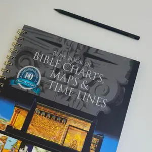 Holy Bible Charts, Maps & Timelines Spiral Bound Book - Comprehensive Visual Reference for Bible Study, Clear & Easy to Understand, Essential Christian Study Tool