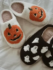 Halloween Slippers - Ghost/ Pumpkin Slippers For Her