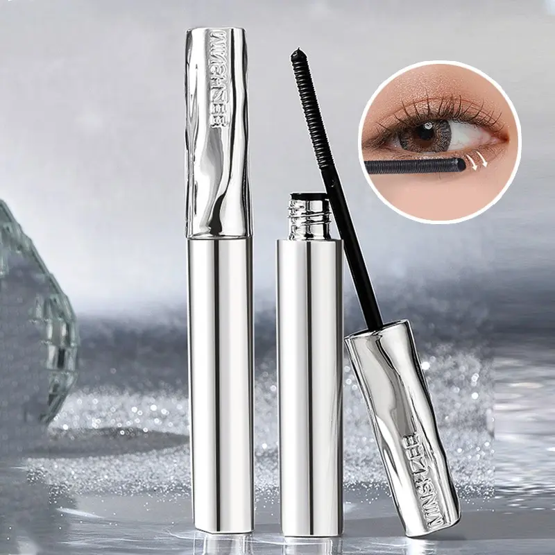 Mingxi Cilantro Eyelash Primer, Metal Texture Design, Waterproof, Long-Lasting, Smudge Proof, Volumizing & Curl Enhancing, Volumizing & Lengthening Mascara