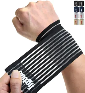 2PCS Wrist Wraps Compression Bands, Adjustable Wrist Brace for Gym, Tennis, Basketball – Support for Pain Relief & Injury Prevention