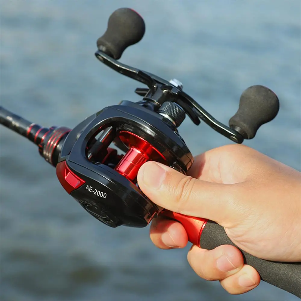Ambidextrous 8KG Max Drag Baitcasting Reel – 15-Level Magnetic Braking System, Smooth & Durable Fishing Reel for Freshwater and Saltwater, Perfect for Outdoor Fishing, Bass, Walleye, and Crappie