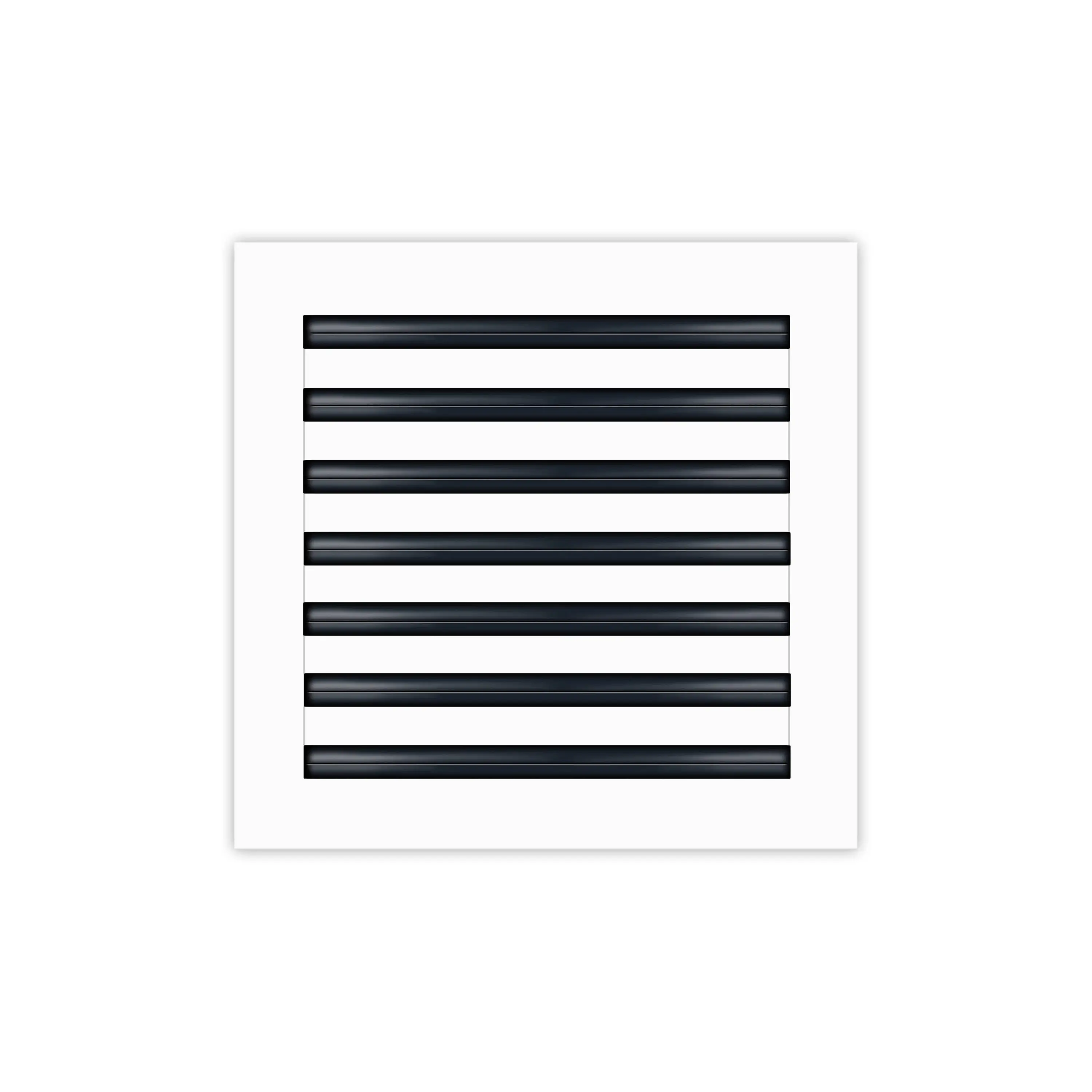 BUILDMART - 14x14 White Modern AC Vent Cover - Decorative Aluminum Air Vent - Standard Linear Slot Diffuser - Heating and Cooling Register Grille for Ceiling, Walls & Floors