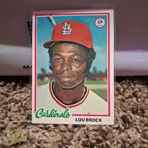lou brock baseball card