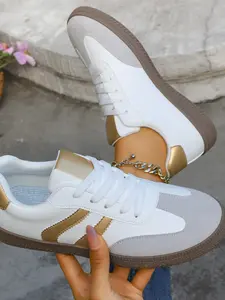 New Vintage German Training Shoes for Women, Spring Commuter Casual Sneakers, Soft Sole Sports Leisure Shoes, Versatile Board Shoes