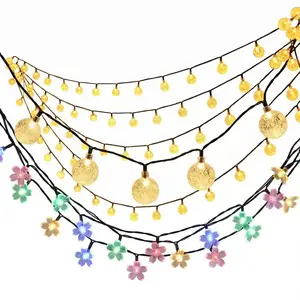LED Solar Star String Lights, Ins Fairy Mini Lights, Outdoor Waterproof Christmas Holiday Decor Lamp for Camping Ambience