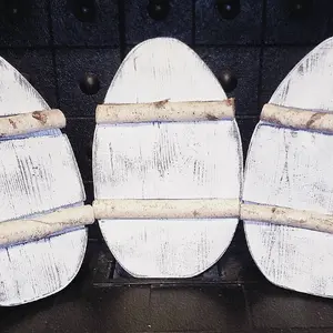 White Birch Rustic Easter Egg Decor
