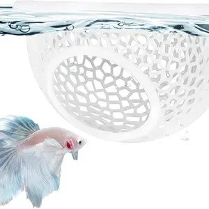 Floating Betta Hide & Shrimp Cave – All-in-One Aquarium Hammock, Feeder, and Safe Resting Spot for Stress-Free Fish Tanks