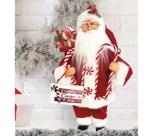 Santa's Workshop 15" Santa Loves Candy Canes