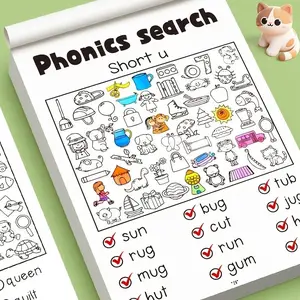A cognitive coloring book, Activity book, for baby concentration training. It features two fun playing methods: finding objects and finding flaws. Helps develop observation skills and patience, a helper for parent-child reading and joyful interaction